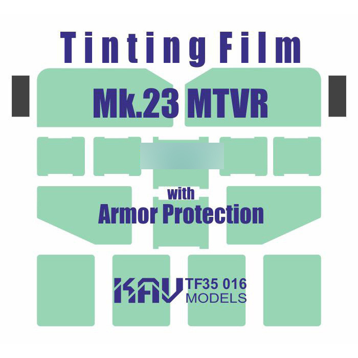 TF35 016 KAV models 1/35 Тонировочная пленка на MTVR Mk.23 with Armor Protection (Трубач)