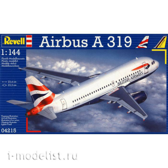 04215 Revell 1/144 Самолет Airbus A 319