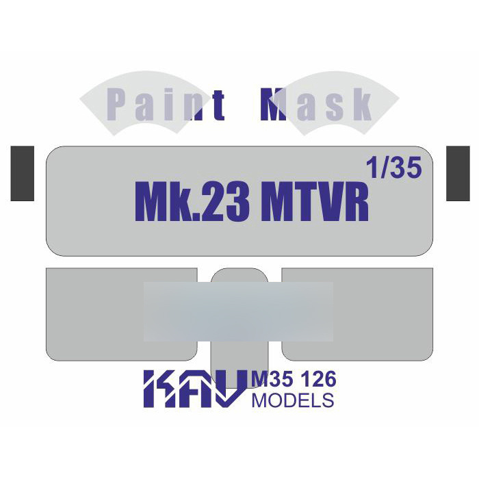 M35 126 KAV models 1/35 Окрасочная маска на остекление MTVR Mk.23 (Трубач)