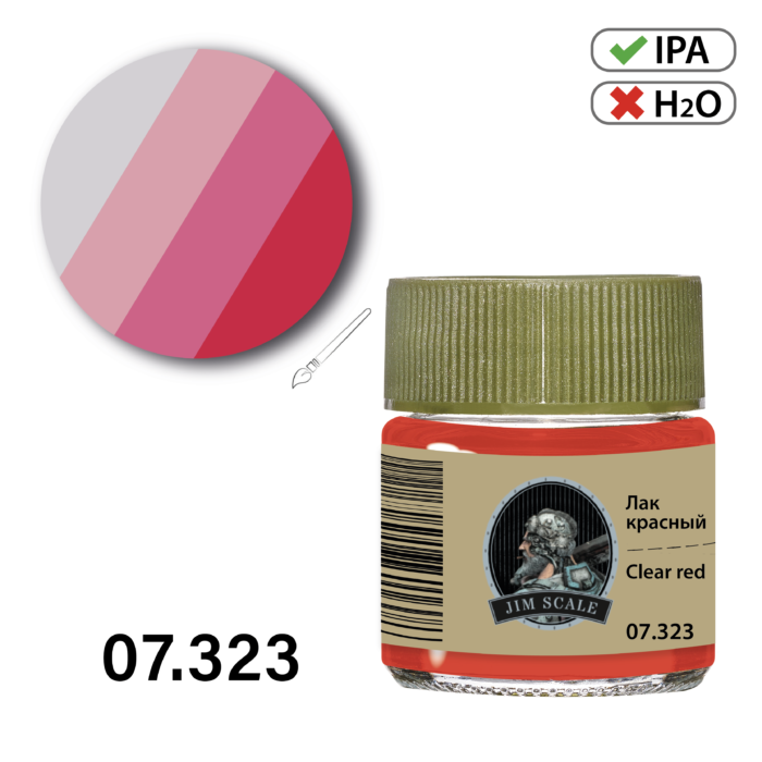 07.323 Jim Scale Лак красный Clear red