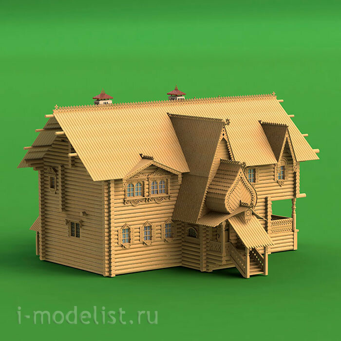 1309 СВмодель 1/72 Терем в Китай-городе, Москва, XVII век, реконструкция с картины А.М.Васнецова