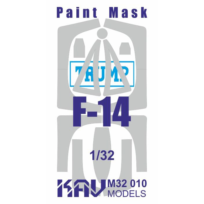 M32 010 KAV models 1/32 Окрасочная маска для моделей F-14 (Трубач)