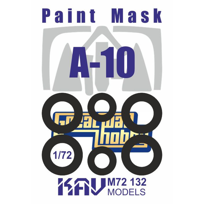 M72 132 KAV models 1/72 Окрасочная маска для модели A-10 (Great Wall Hobby)