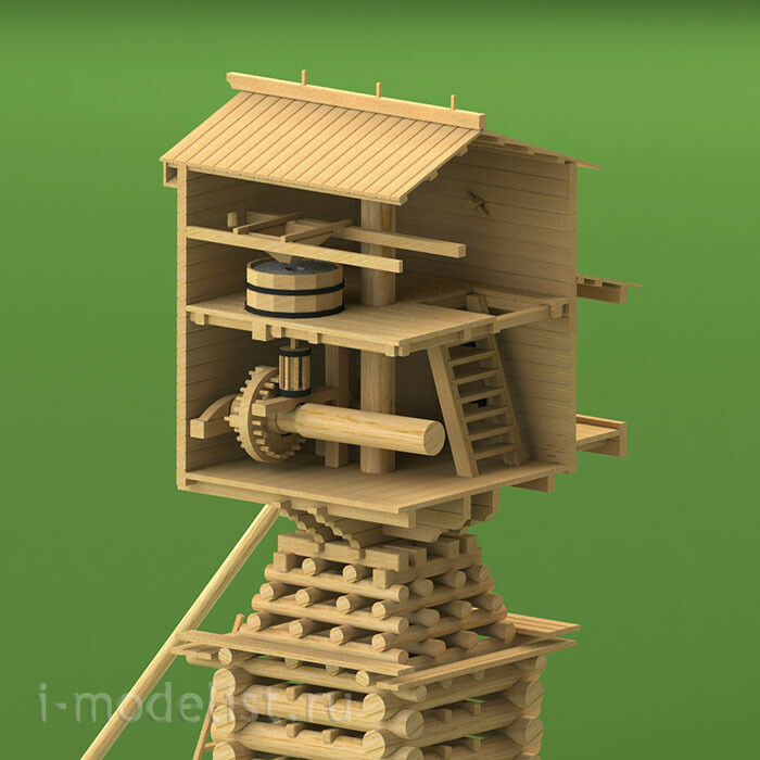 1713 СВмодель 1/72 Ветряная мельница А.П. Дурова из деревни Борок Вологодской обл., XIX век