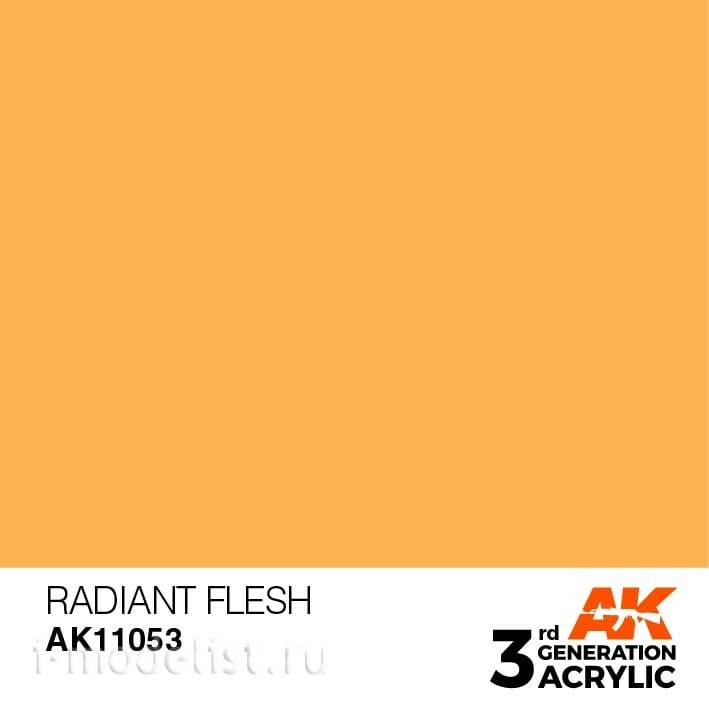 AK11053 AK Interactive Краска акриловая 3rd Generation Radiant Flesh 17ml / Сияющий телесный