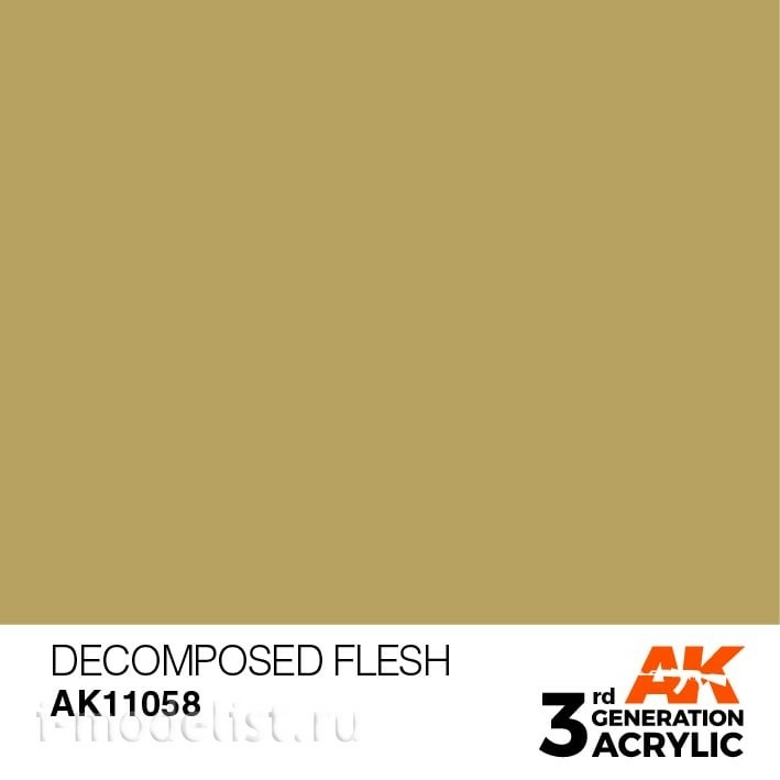 AK11058 AK Interactive Краска акриловая 3rd Generation Decomposed Flesh 17ml / Разложившаяся плоть