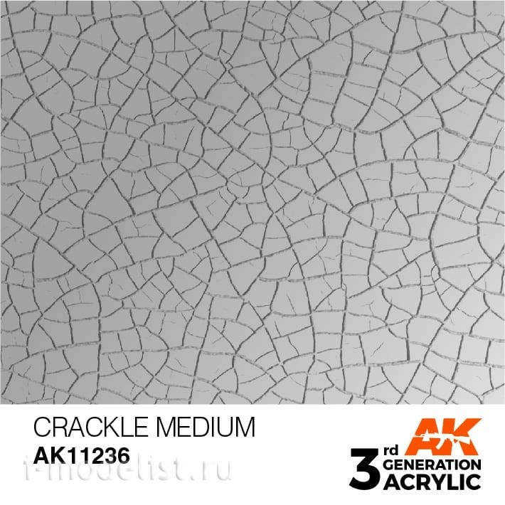 AK11236 AK Interactive Краска акриловая 3rd Generation потрескивание среднее, 17 мл