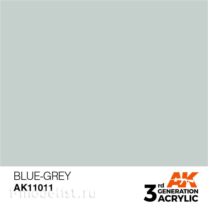 AK11011 AK Interactive Краска акриловая 3rd Generation Blue-Grey 17ml
