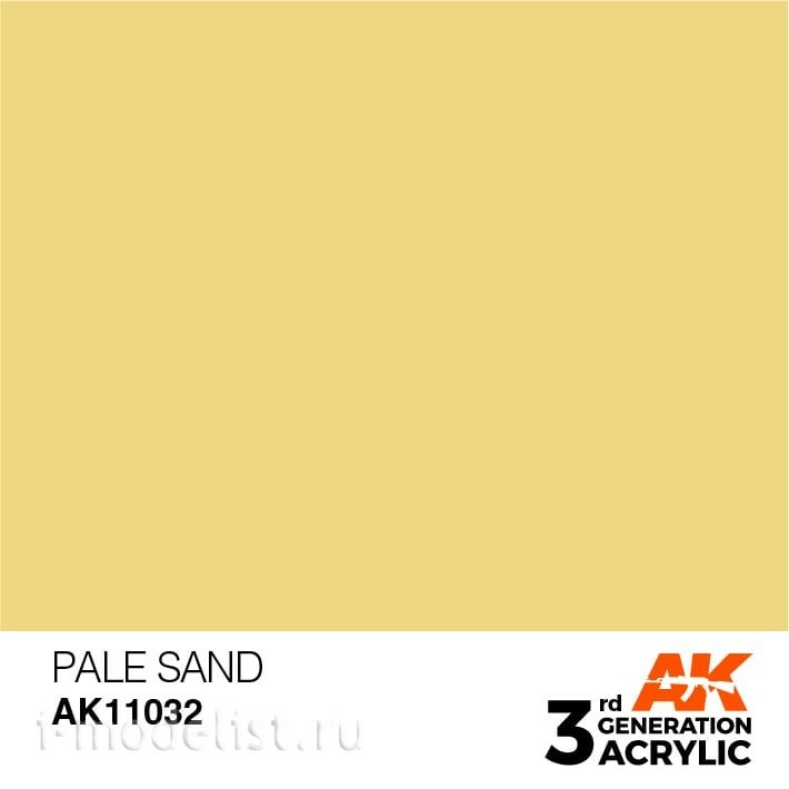AK11032 AK Interactive Краска акриловая 3rd Generation Pale Sand 17ml / Песчаный бледный