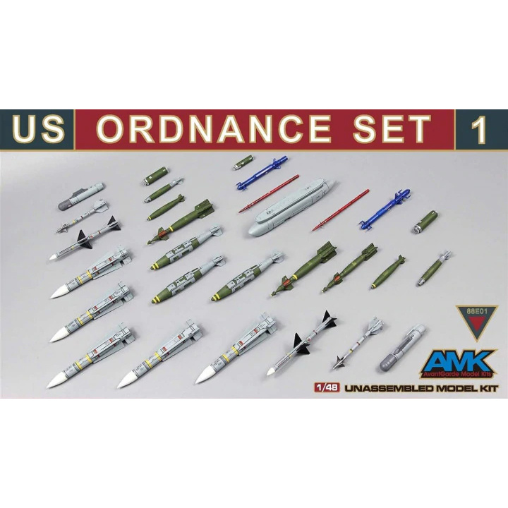 88E01 AMK 1/48 US Ordnance Set #1