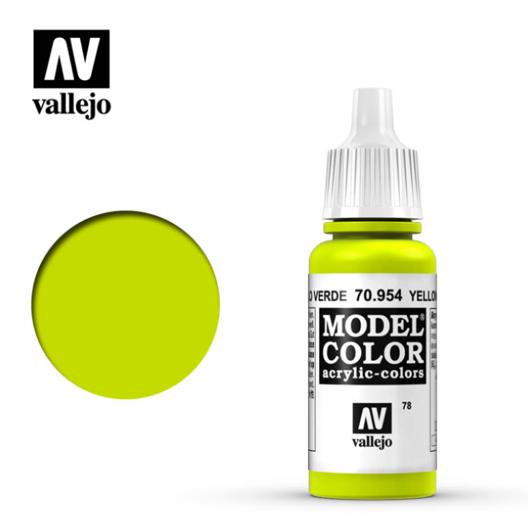 70954 Краска акриловая `Model Color цвет Желто-зеленый, 17 мл