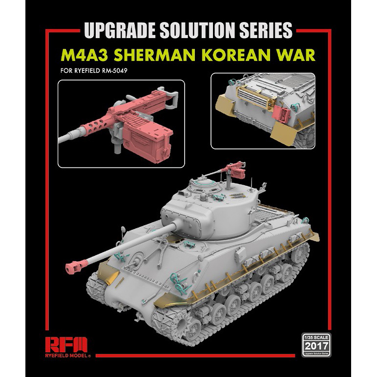 RM-2017 Rye Field Model 1/35 Набор деталировки для танка M4A3 76W HVSS Sherman, война в Корее