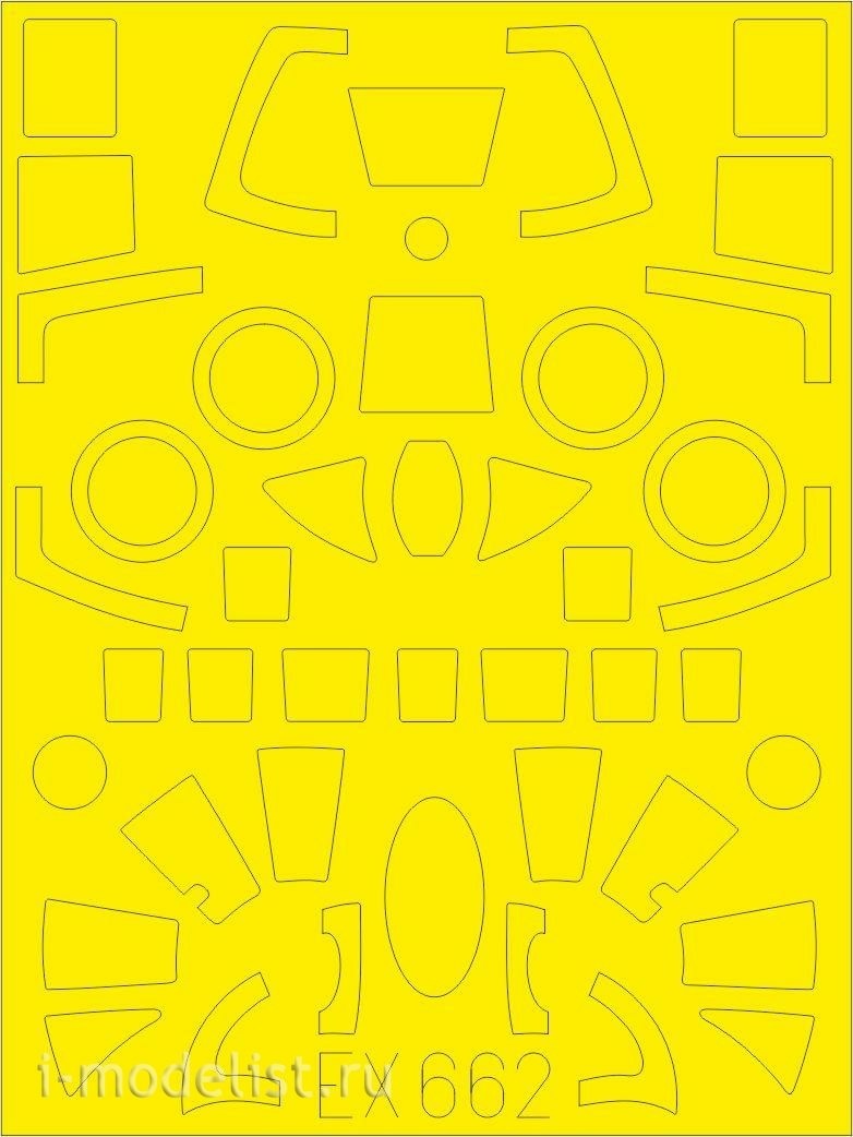 EX662 Eduard 1/48 Набор окрасочных масок для Ил-28T