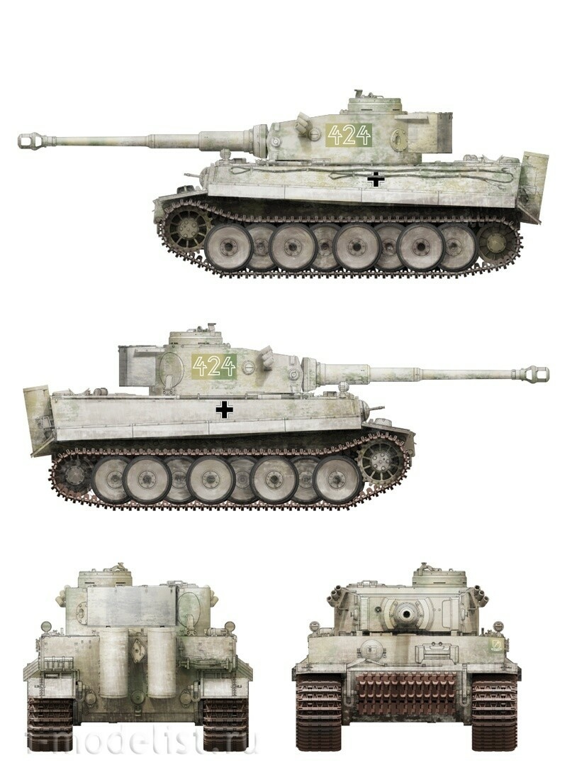 BT-034 Border Model 1/35 Немецкий танк Tiger I (ранний) 