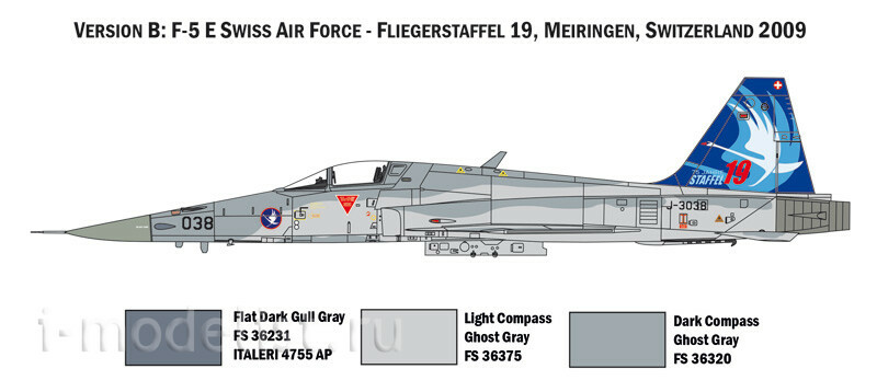 1420 Italeri 1/72 Истребитель F-5E Tiger 2