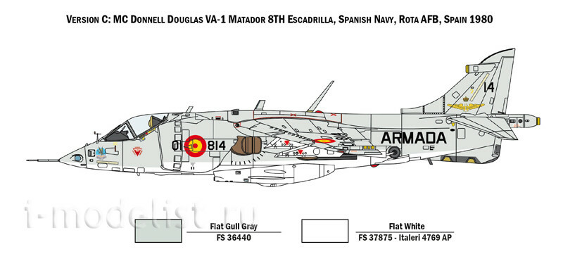 1410 Italeri 1/72 Самолёт AV-8A Harrier