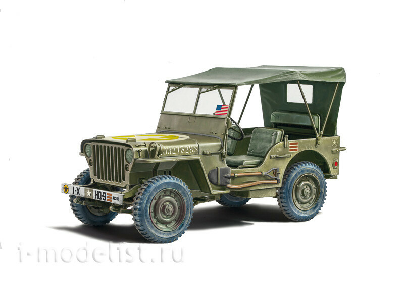 3635 Italeri 1/24 Автомобиль Willys Jeep MB 80th Anniversary 1941-2021