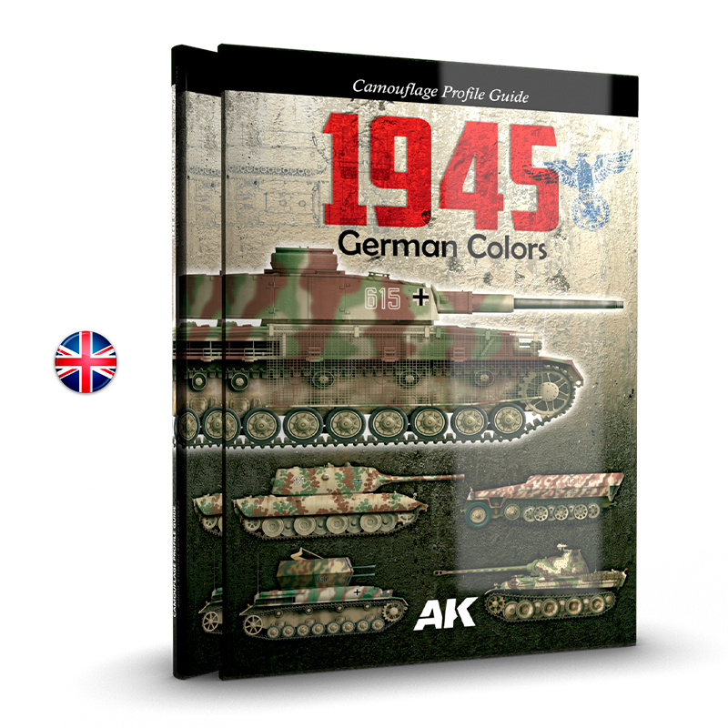 AK403 AK interactive Книга Немецкие цвета 1945 года. Руководство по камуфляжу / 1945 German Colors. Camouflage Profile Guide