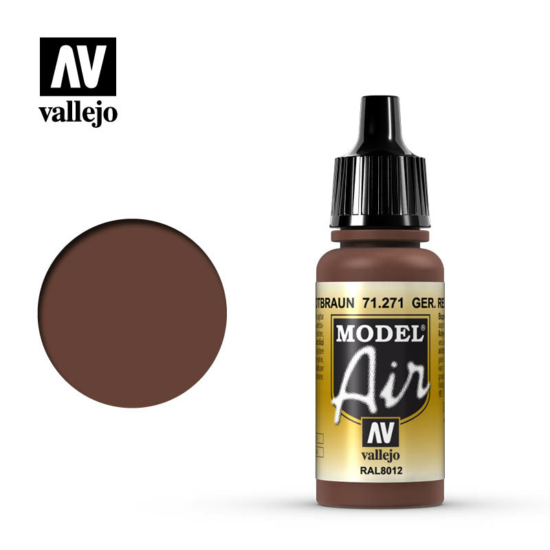 71271 Vallejo Акриловая краска Model Air Немецкий Красно-коричневый / German Red Brown