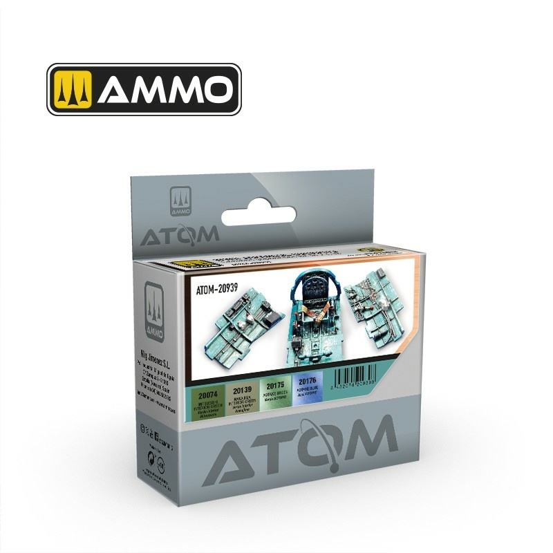 ATOM20939 Ammo Mig Набор ATOM цвета японских кабин пилотов времён Второй мировой / WWII Japanese Cockpits Set