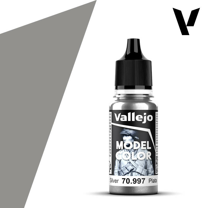 70997 Vallejo Краска акриловая `Model Color` Серебро / Silver
