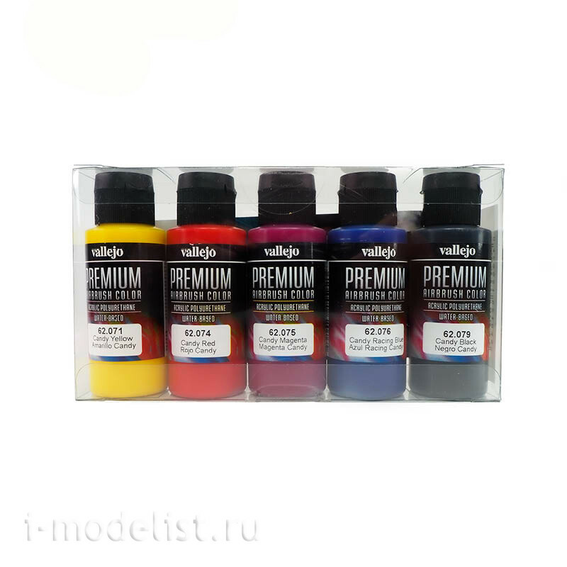 62104 Vallejo Набор красок Premium Color Candy цвета / Candy Colors