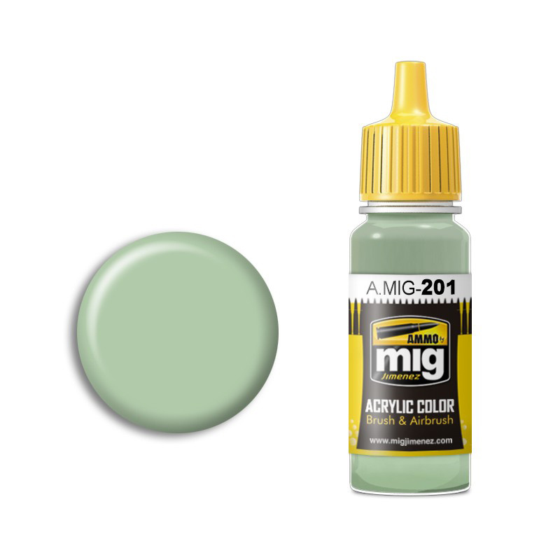 AMIG0201 Ammo Mig Краска акриловая FS 34424 Светло-серо-зелёный