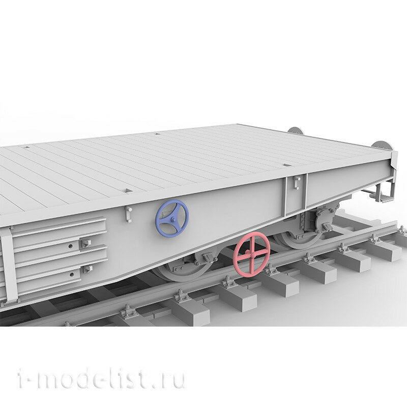 AK35501 AK Interactive 1/35 Немецкий железнодорожный вагон с тяжёлой платформой типа SSYS