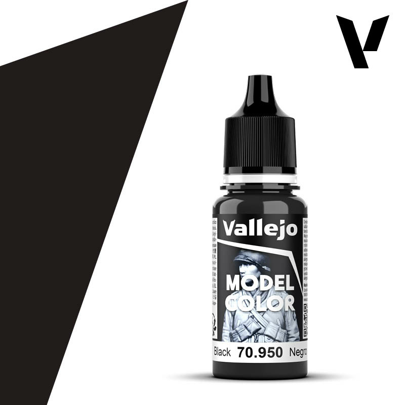 70950 Vallejo Краска акриловая `Model Color` Чёрный / Black