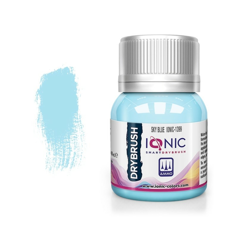 IONIC-1399 Ammo Mig Краска IONIC DRYBRUSH Небесно-голубой / Sky Blue