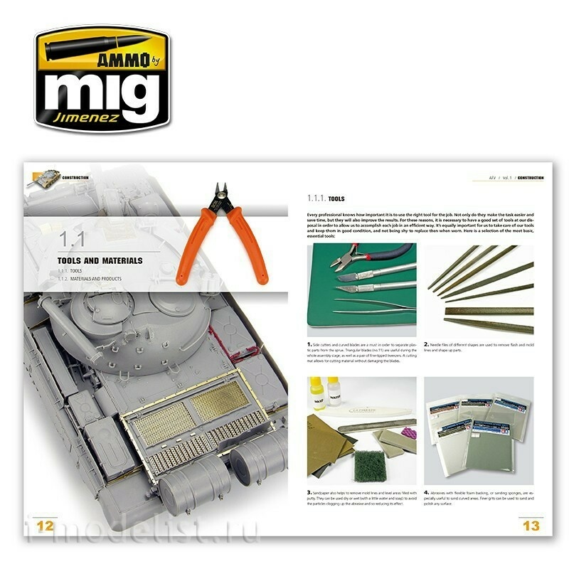 AMIG6150 Ammo Mig Книга ENCYCLOPEDIA OF ARMOUR MODELLING TECHNIQUES - Том 1. Строительство / Vol. 1 Construction