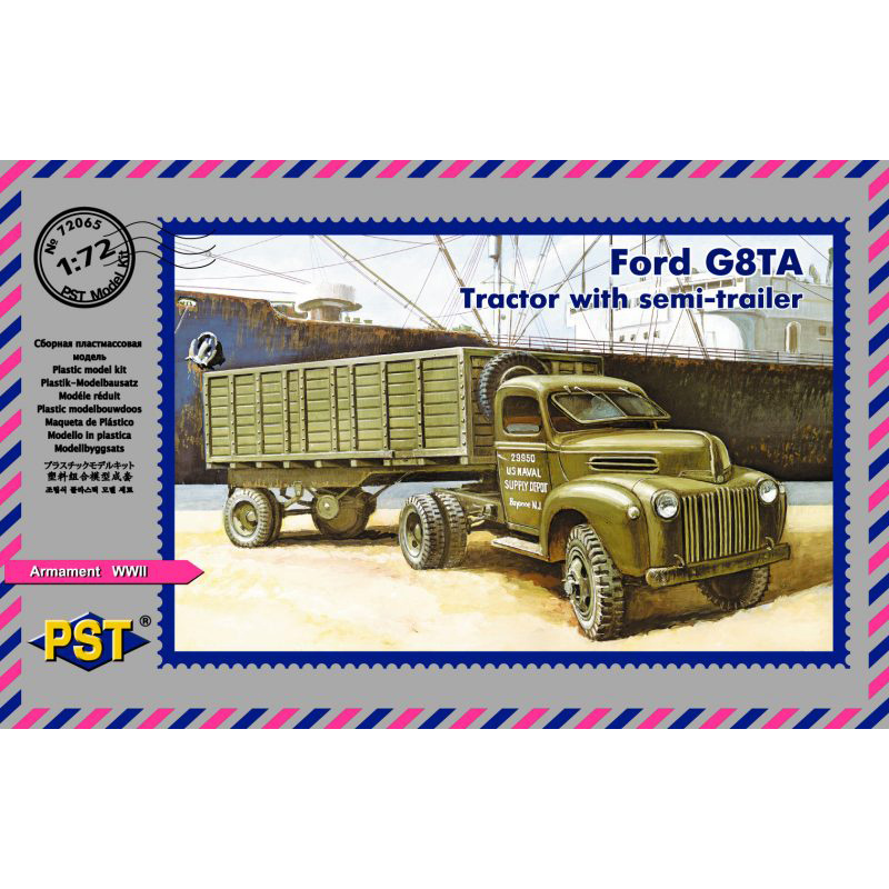 72065 Pst 1/72 Автомобиль Ford G8TA с полуприцепом
