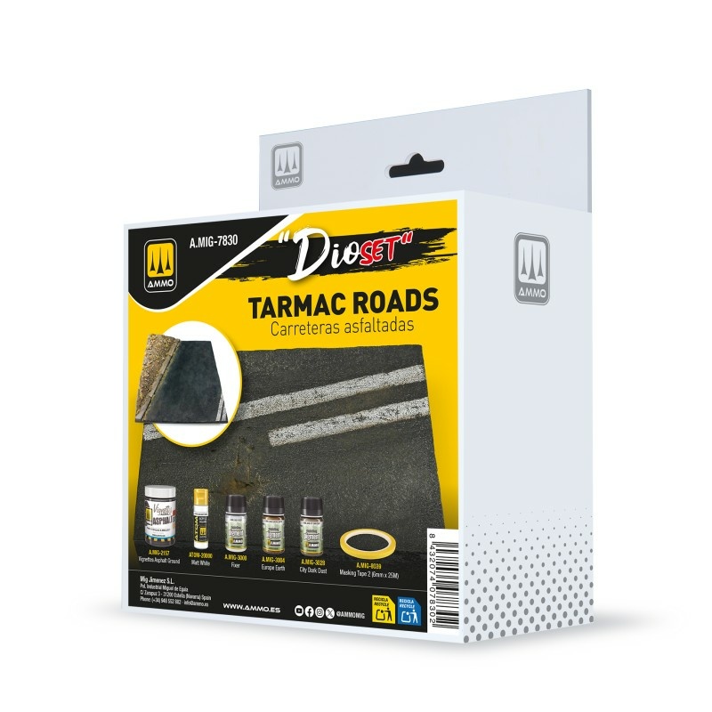 AMIG7830 Ammo Mig Набор DIO: асфальтированные дороги / DIO Set: Tarmac Roads