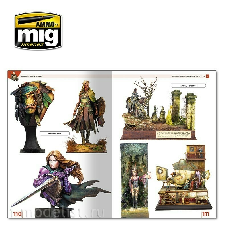 AMIG6221 Ammo Mig Журнал ENCYCLOPEDIA OF FIGURES MODELLING TECHNIQUES - Том 1. Цвет, форма и свет / Vol. 1 Colour, Shape, and Light
