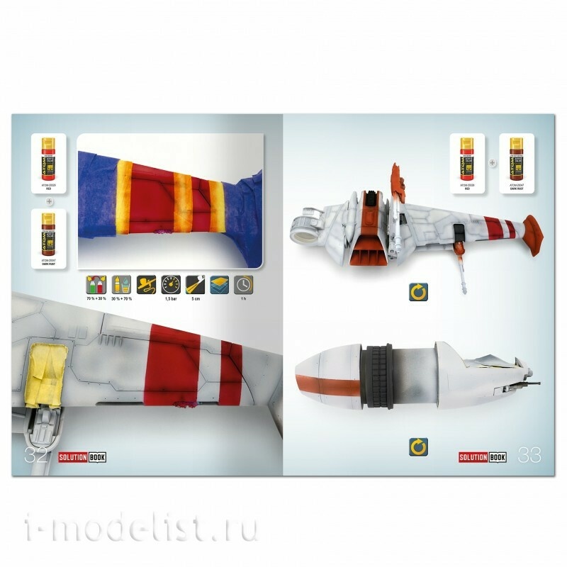 AMIG6533 Ammo Mig Книга SOLUTION BOOK 28 - Как окрашивать галактические звездолеты повстанцев (многоязычная) / How to Paint Rebel Galactic Starships (Multilingual Book)