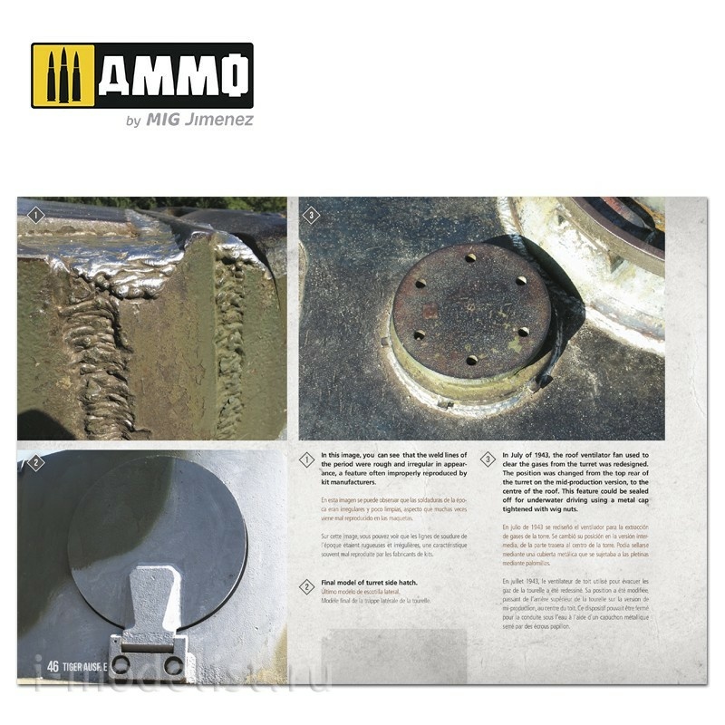 AMIG6024 Ammo Mig Руководство для моделистов - Tiger Ausf.E / Tiger Ausf.E – VISUAL MODELERS GUIDE (Английский и испанский язык)