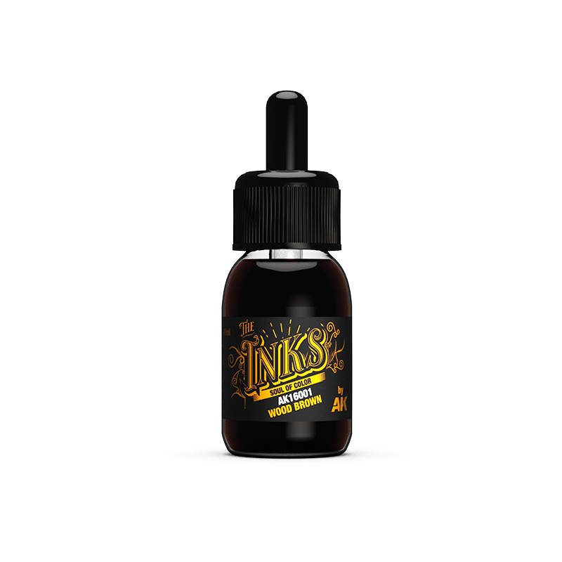 AK16001 AK Interactive Краска акриловая INK - Древесно-коричневый / WOOD BROWN