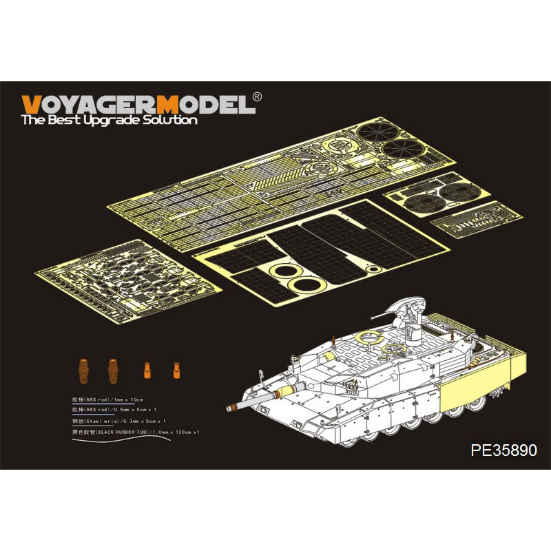 PE35890 Voyager Model 1/35 Фототравление для Современного немецкого Leopard 2A4 Revolution 1 MBT