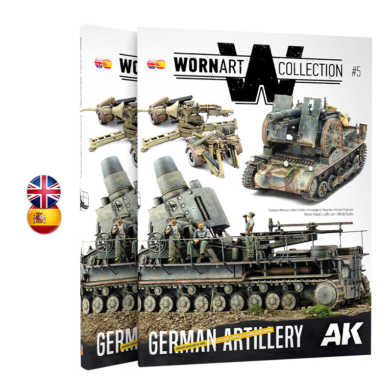 AK4907 AK Interactive Книга Worn Art Collection 05 Немецкая артиллерия / German Artillery