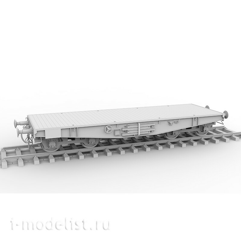 AK35501 AK Interactive 1/35 Немецкий железнодорожный вагон с тяжёлой платформой типа SSYS