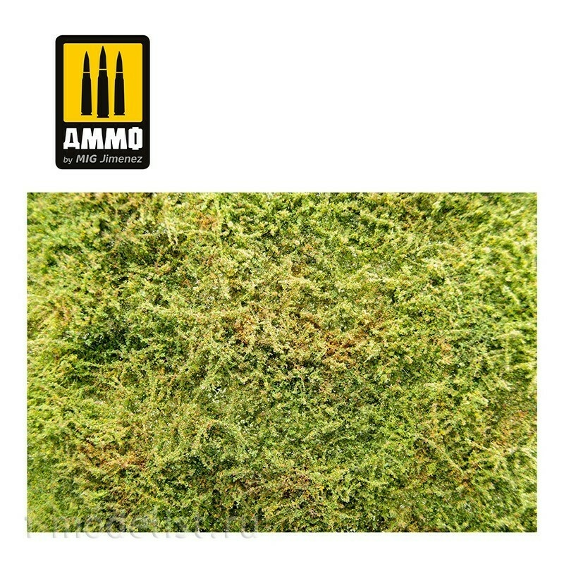 AMIG8362 Ammo Mig Имитация почвы с растительностью - весенняя / Wilderness Fields with Bushes - Spring