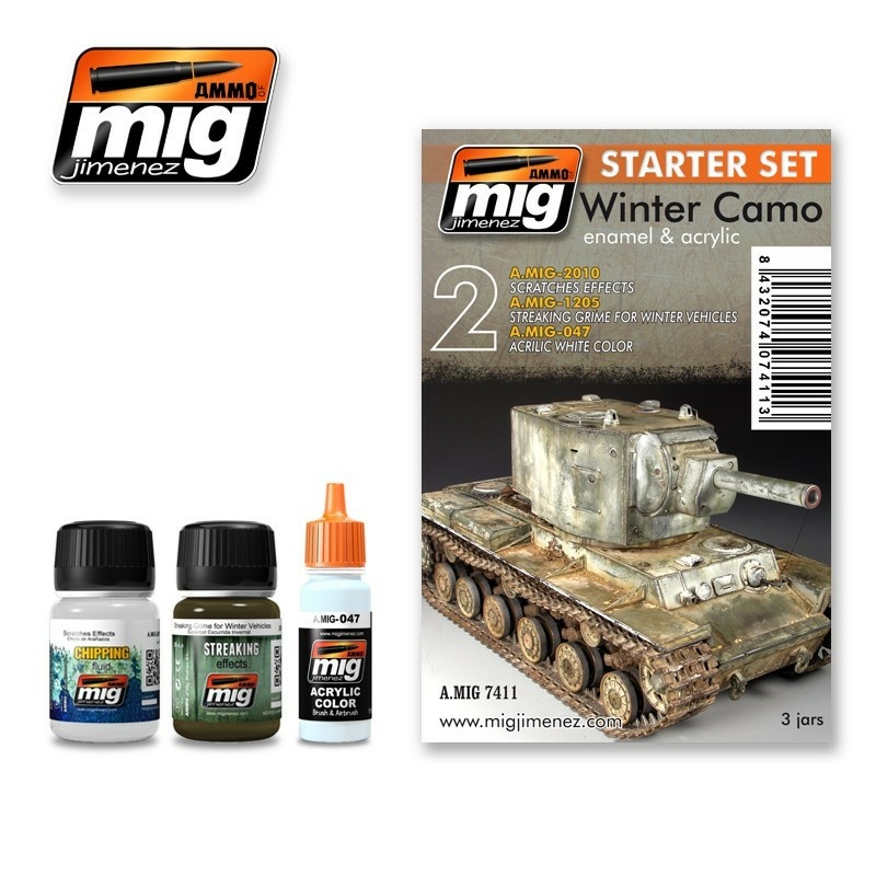 AMIG7411 Ammo Mig Набор для создания зимнего камуфляжа / Winter Camo Starter Set