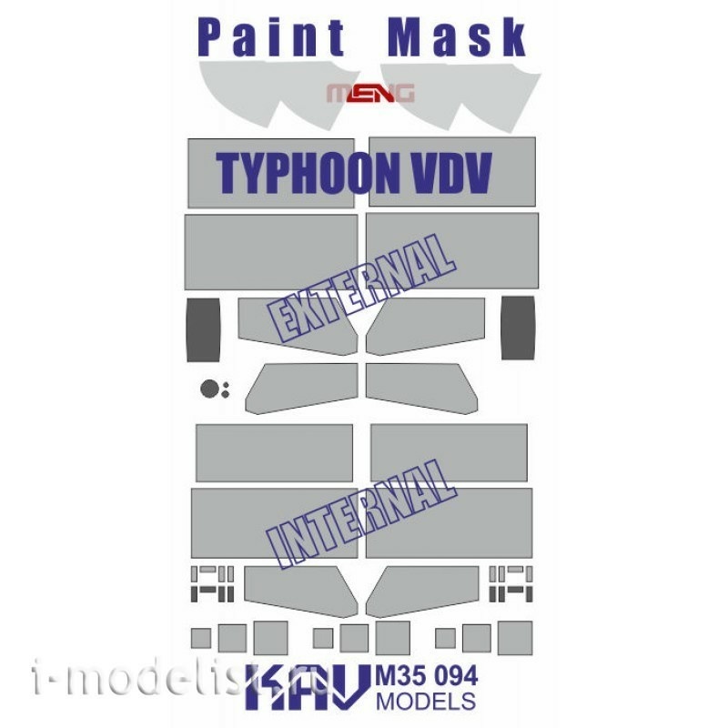 M35 094 KAV models 1/35 Окрасочная маска на Тайфун ВДВ К-4386 (Meng)
