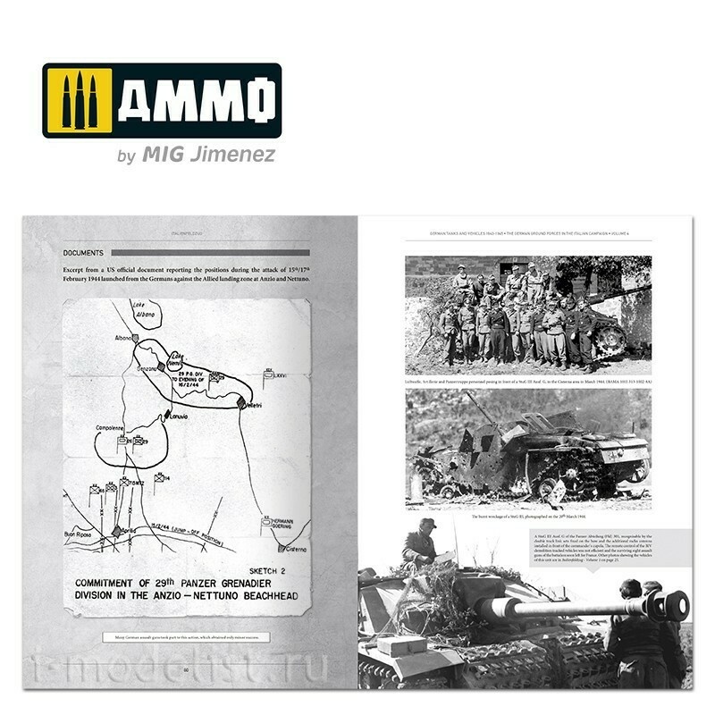AMIG6267 Ammo Mig Книга ITALIENFELDZUG – Немецкие танки и машины 1943-1945 гг., том 4 / German Tanks and Vehicles 1943-1945 Vol. 4 (на английском языке)