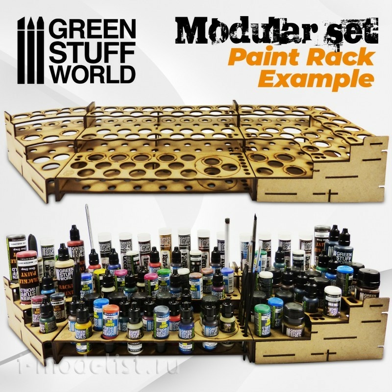 9848 Green Stuff World Модульная стойка для краски - КЛИН / Modular Paint Rack - WEDGE
