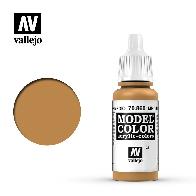 70860 Vallejo Краска акриловая `Model Color` Телесный средний / Medium Fleshtone