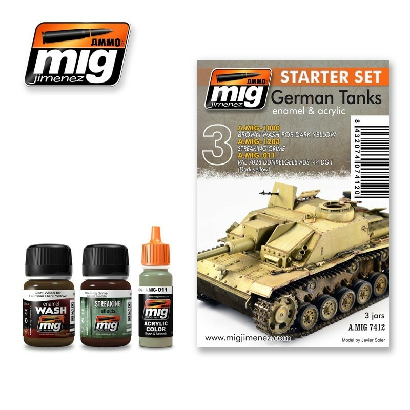 AMIG7412 Ammo Mig Набор для окраски немецких танков / German Tanks Starter Set
