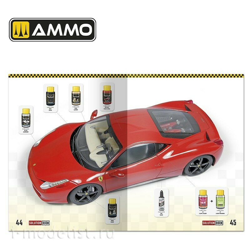 AMIG6604 Ammo Mig Книга SOLUTION BOOK 24 - Как красить и покрывать лаком масштабные автомобили (многоязычная) / How to Paint and Lacquer scale cars (Multilingual Book)