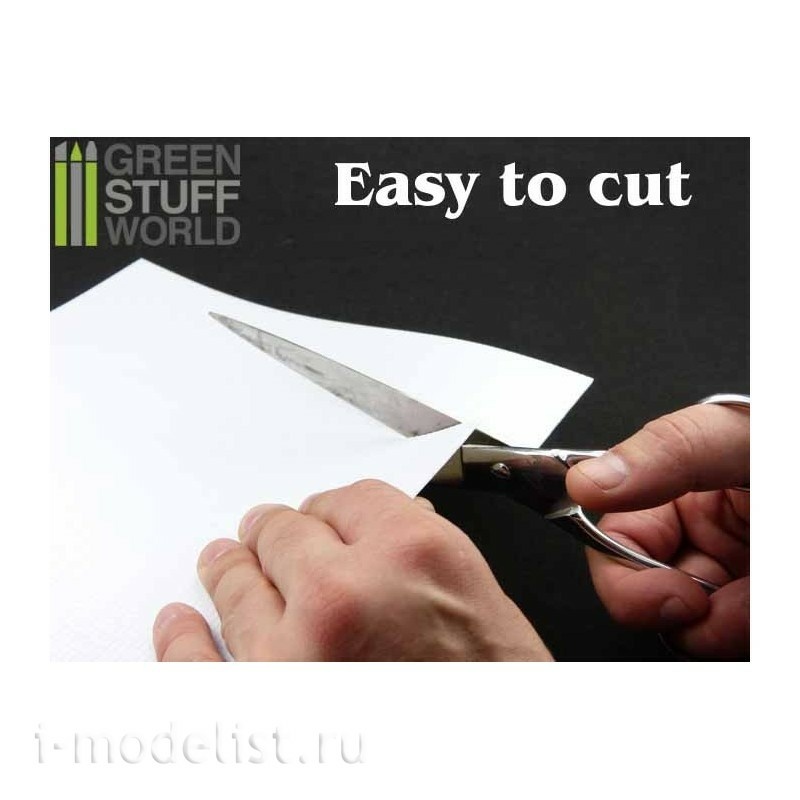 9106 Green Stuff World Пластиковые листы ABS А4, 1 мм (5 шт.) / ABS Plasticard A4 - 1 mm COMBOx5 sheets