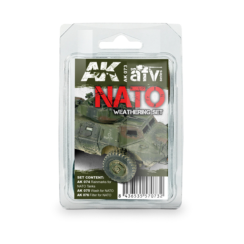 AK073 AK Interactive Набор для везеринга техники НАТО / NATO Weathering Set
